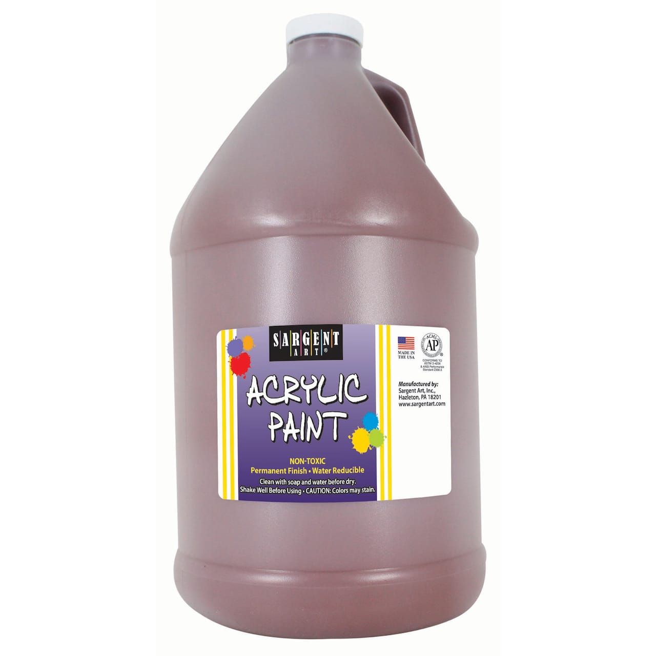 Sargent Art® Brown Acrylic Paint Bottle, 64 oz.